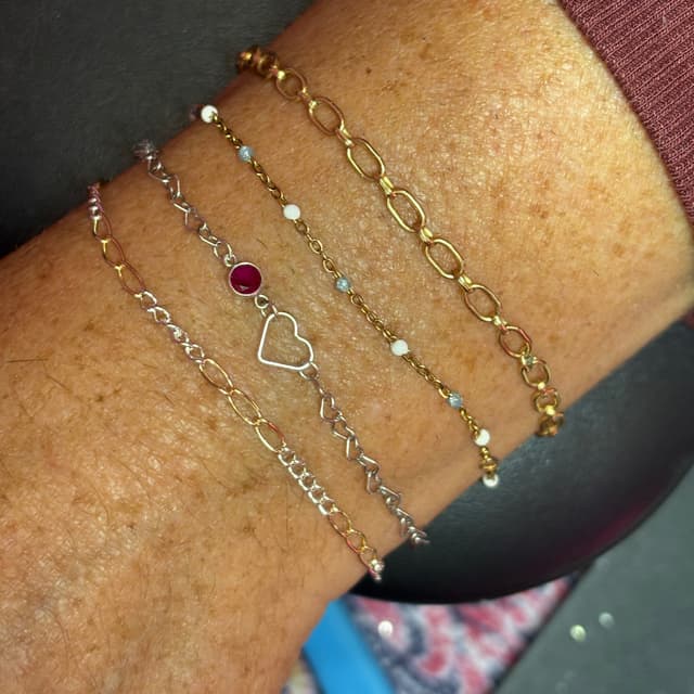 Permanent Jewelry party at The Beauty Cocoon in North Canton, OH